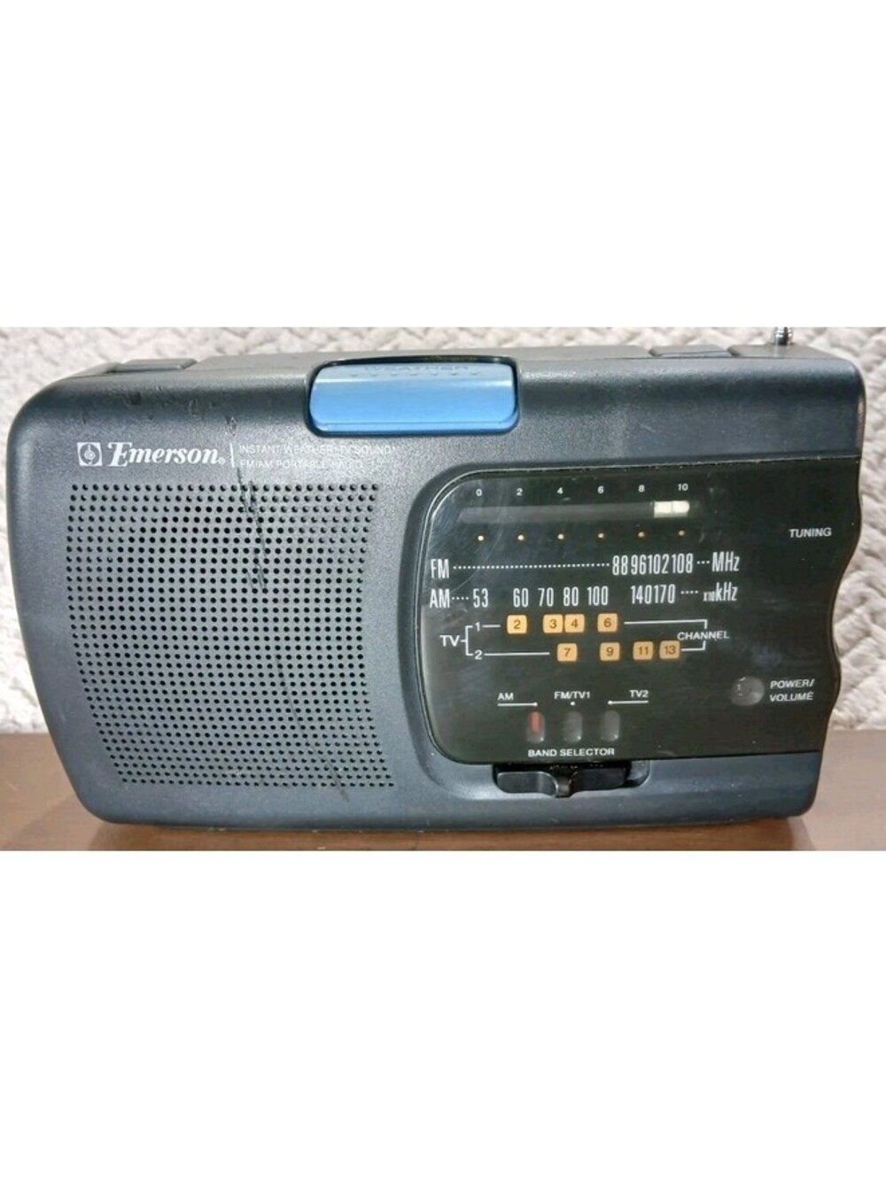 Emerson - RP6246 - Instant Weather TV Sound FM/AM Portable Radio Tested Vintage
